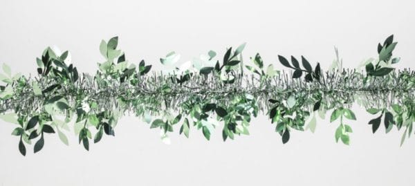 Guirlande verte argent, 2m