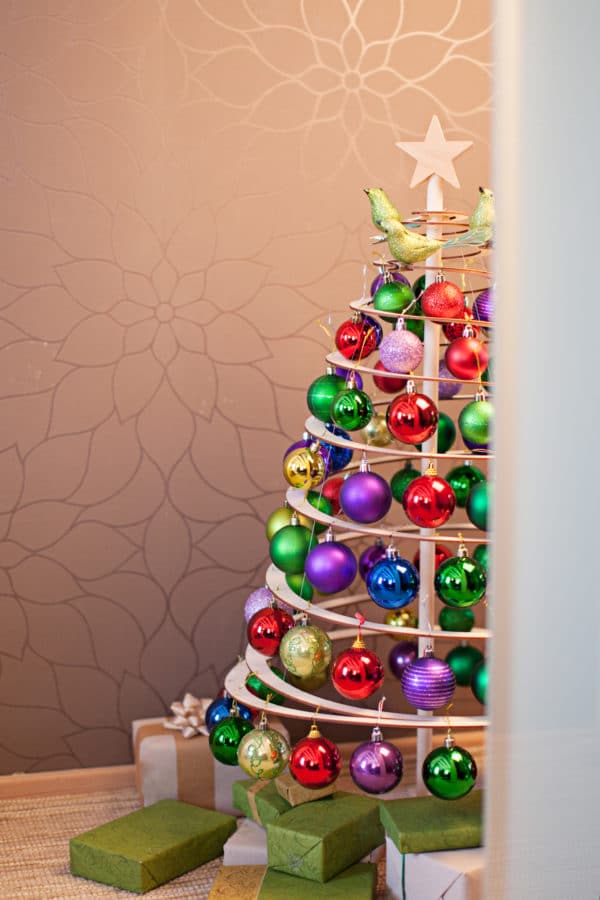 Sapin de Noël SPIRALE en bois 85 cm – Image 8