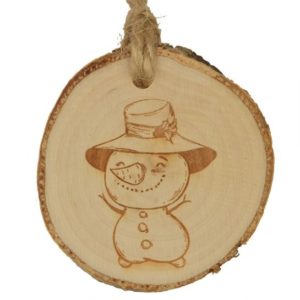 decoration noel bois bonhomme de neige