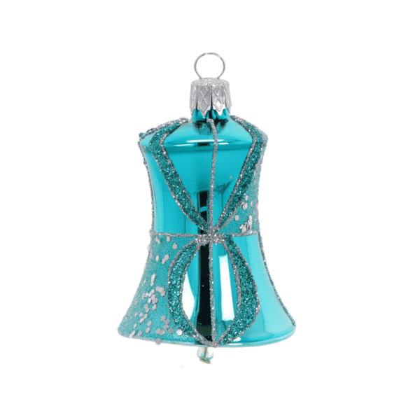 boule cloche paillettes turquoise