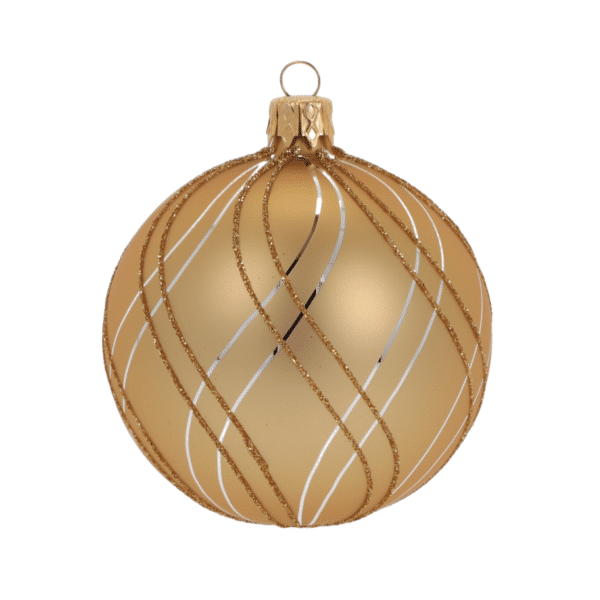 boule noel fils d'or