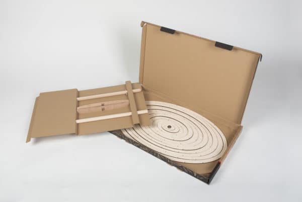 Sapin de Noël SPIRALE ovale en bois 137 cm – Image 5