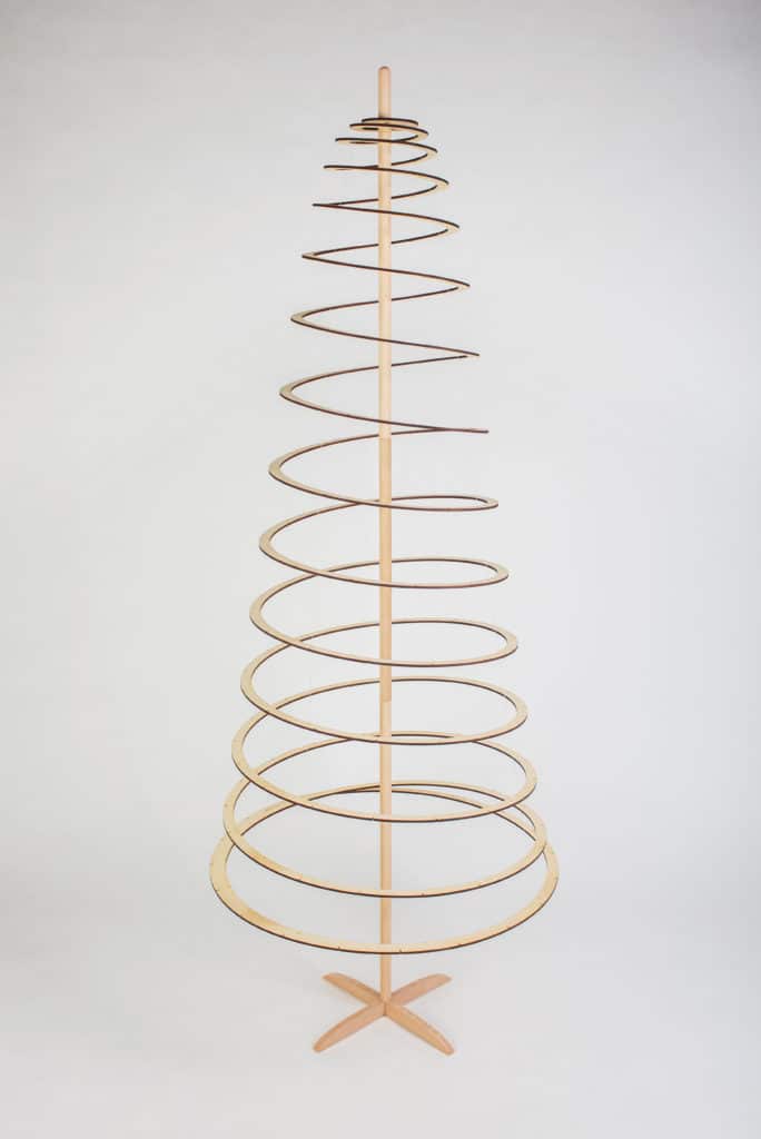 Sapin de Noël spirale en bois, écologique et design 190 cm