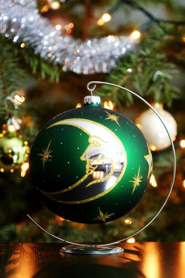 Support boule de Noël, INOX argent, 20 cm – Image 3