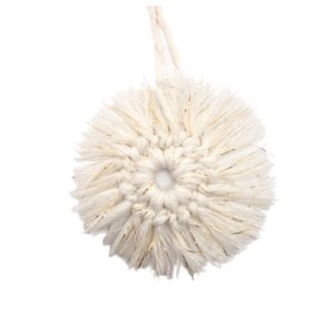 deco noel macrame soleil blanc