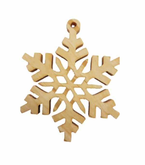 deco noel flocon neige bois