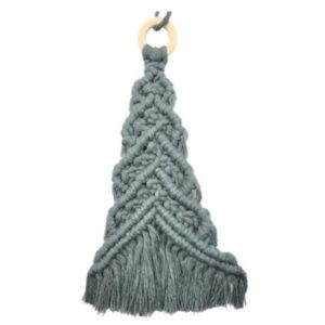 deco noel macramé vert