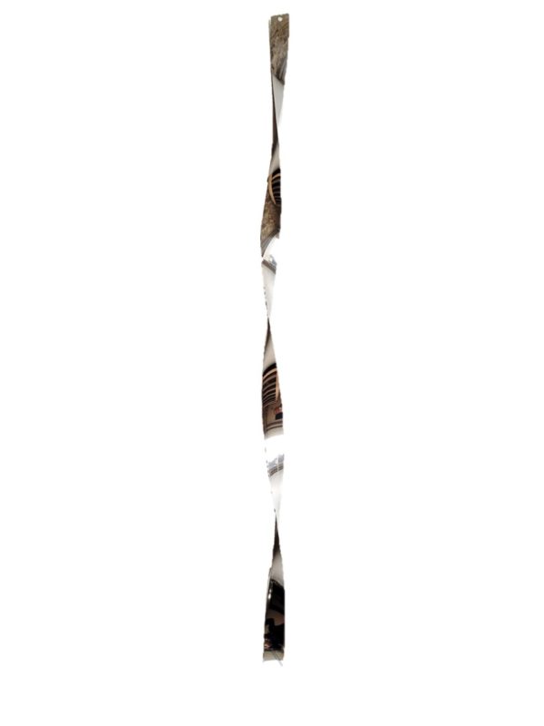 Torsade de Noël, métal couleur argent, 50 cm